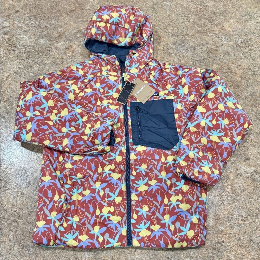 New Patagonia Kids’ Reversible Down Sweater Hoody – Size M (10)